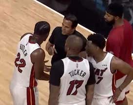 Erik Spoelstra And Udonis Haslem Tried To Fight Jimmy Butler Mid-Game