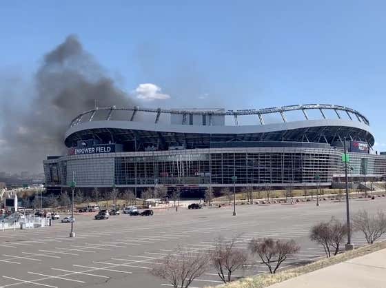 Mile High Stadium Is On Fire
