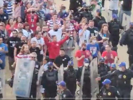 USMNT Fans Needed A Massive Police Escort To Get Into The Match Against Mexico, Walked Out One Single Win Away From The World Cup
