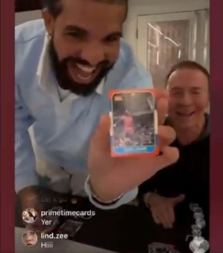 Drake Went Hunting For The 1986 Fleer Michael Jordan Rookie And Found One In The Very First Pack He Opened
