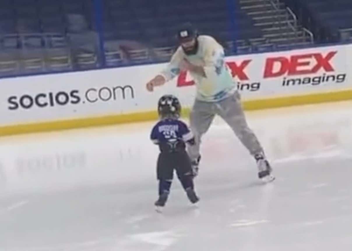 Zach Bogosian Teaching His 3-Year-Old How To Fight Is Giving Me Hope For The Next Generation Of Hockey Players