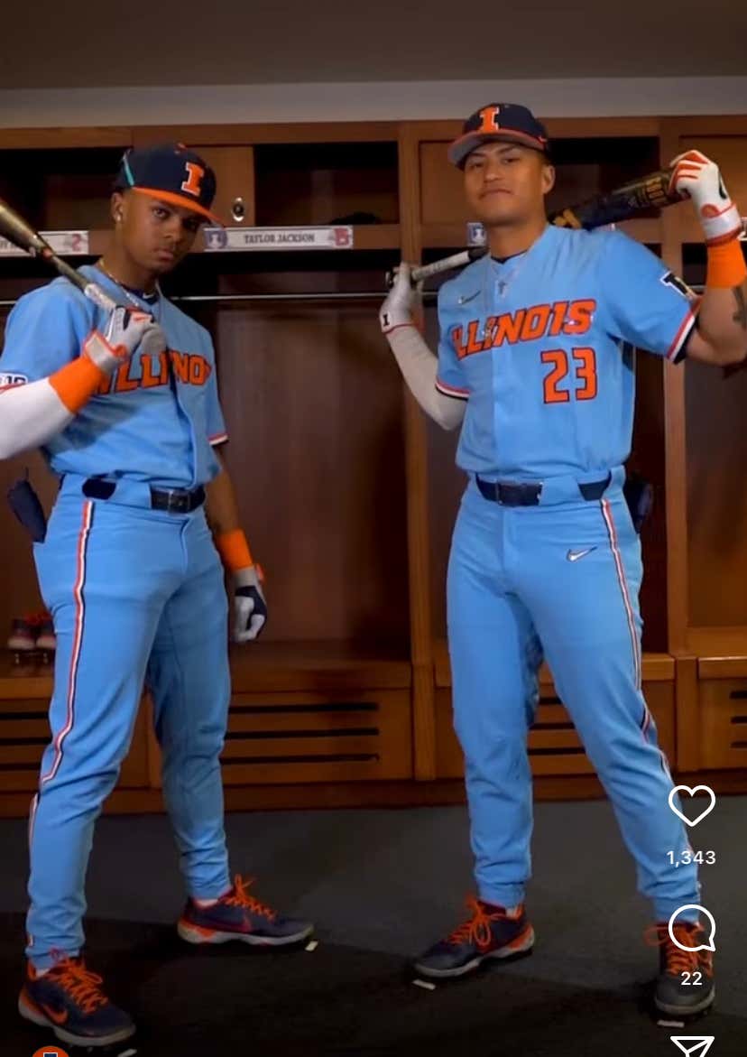 Illinois Baseball on X: Powder Blue Debut ❄️💧 Breaking out the