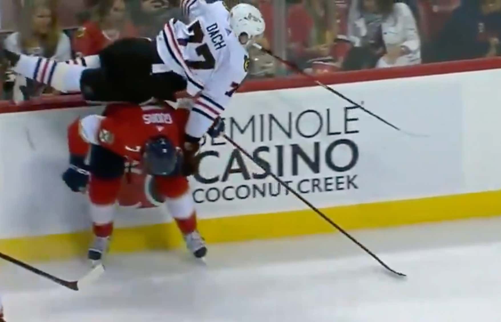 This Radko Gudas Hip Check Is What Dreams Are Made Of