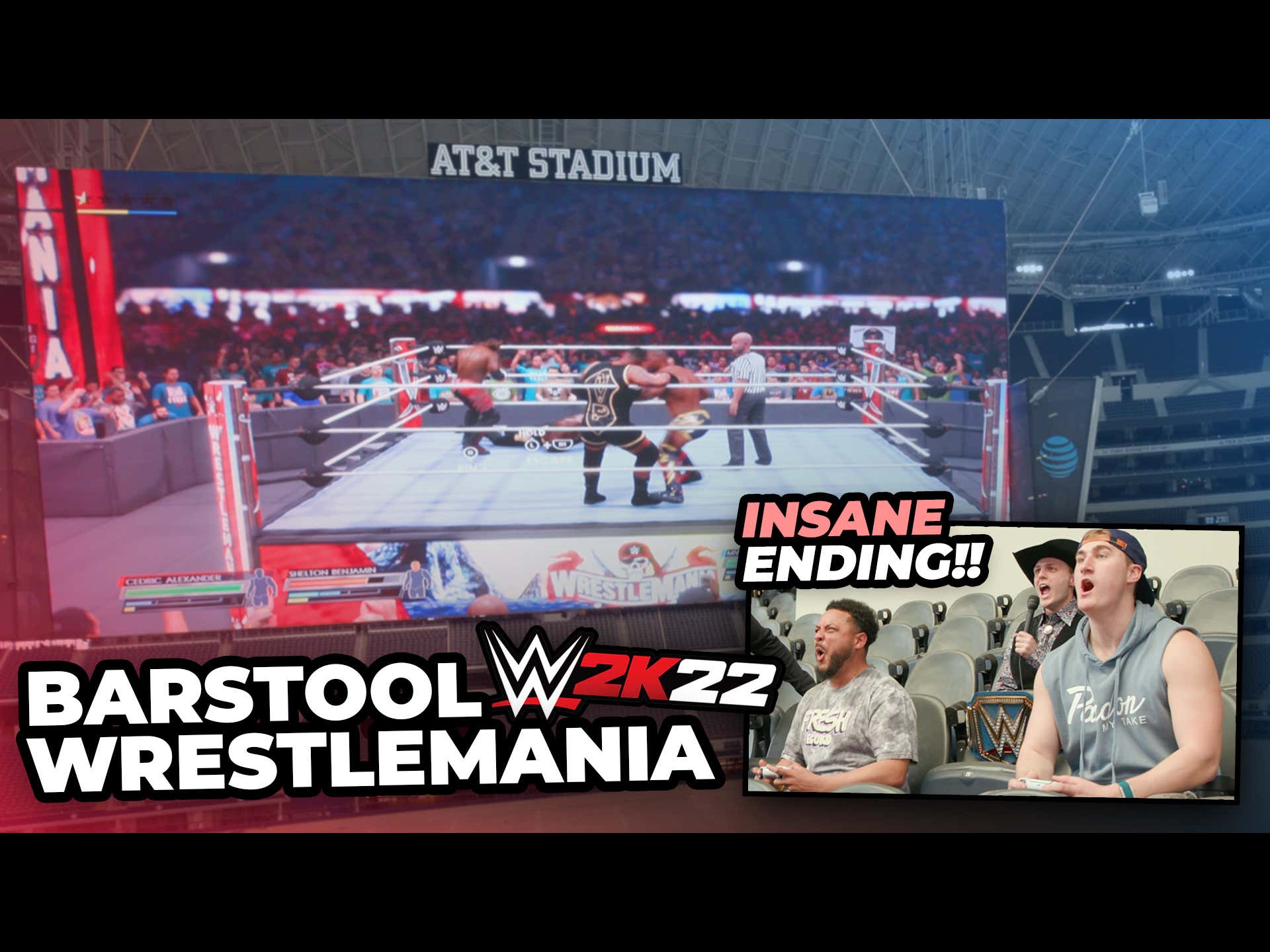 Barstool Sports Wrestlemania Billy Football vs Troopz on the AT&T