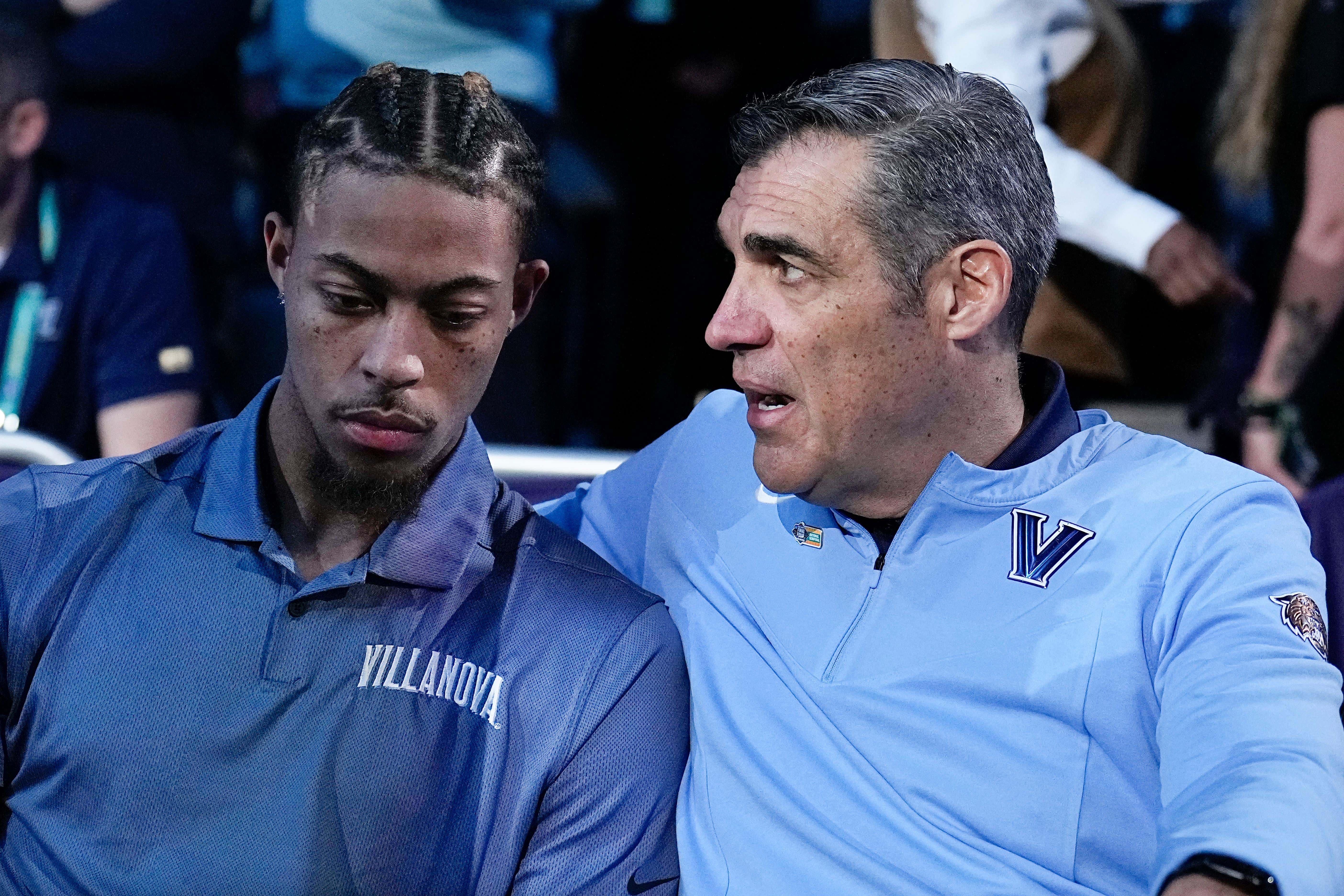 Jay Wright Comforting Justin Moore On The Bench As They Announced The Starting Lineups Is Beyond Heartbreaking