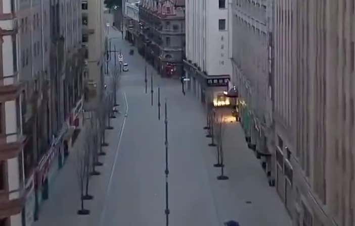 The Streets of Shanghai Are Completely Empty As China Imposes "The Strictest Lockdown Of The Pandemic" On The Most Populous City In The World