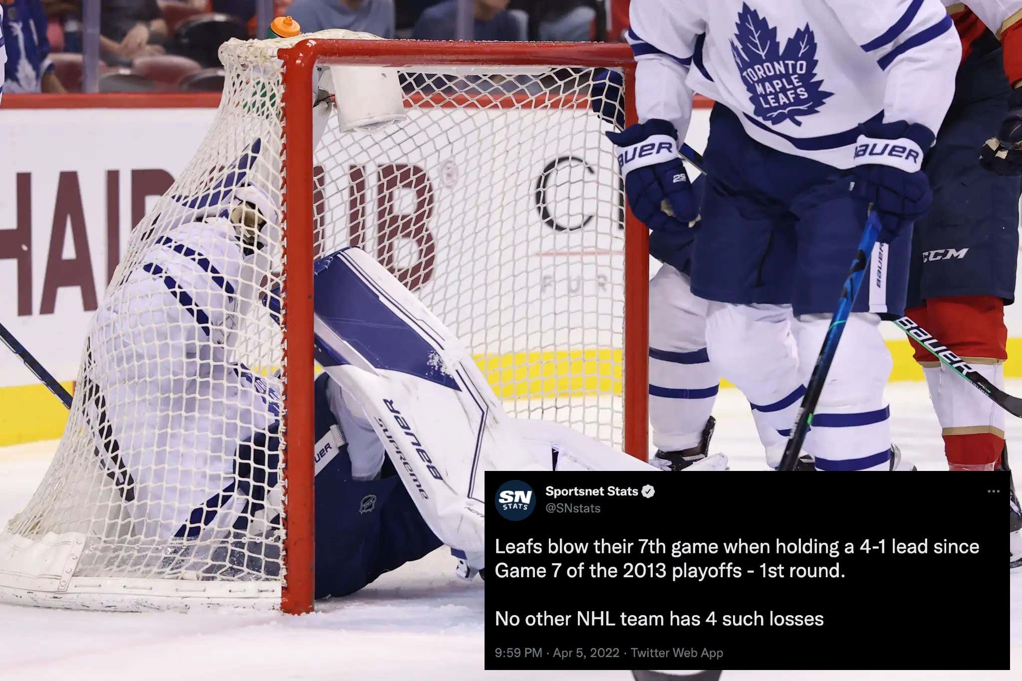 The Toronto Maple Leafs Have An Addiction, And It's Blowing 4-1 Leads
