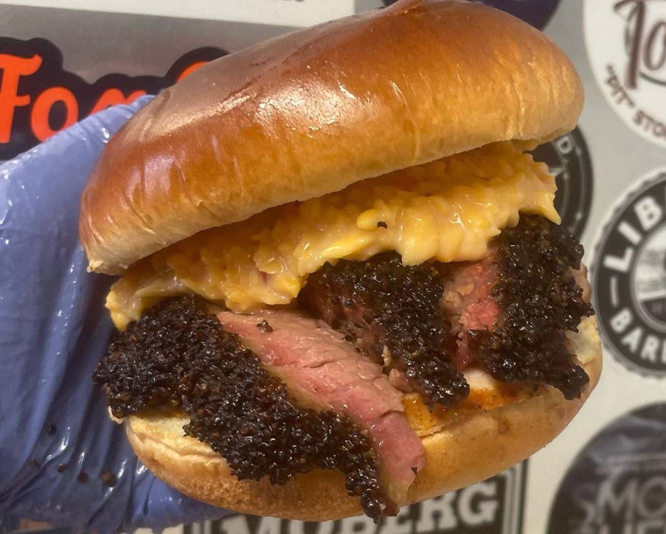 As The Masters Get Underway, Here's A Reminder That The Best Way To Make A Pimento Cheese Sandwich Better Is To Simply Add Brisket