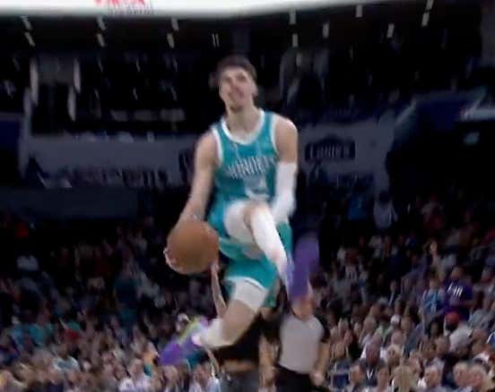 LaMelo Ball Went Between The Legs For A Dinner Is Served Alley-Oop To Send The Magic Further Into Oblivion