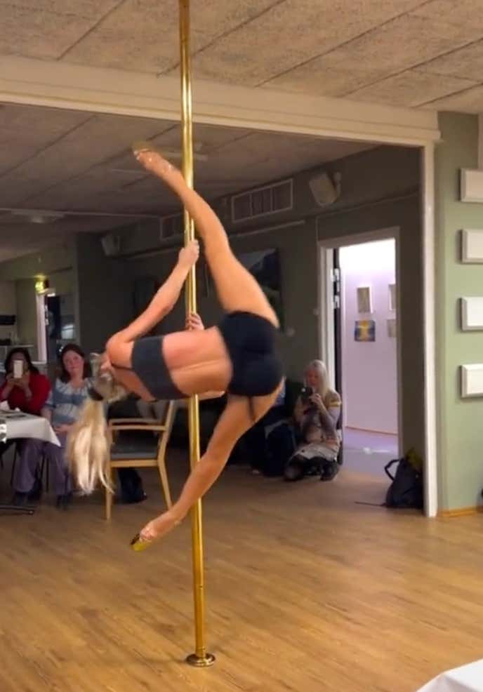 A Senior Citizen Center Bringing in a Professional Pole Dancer to Perform is a 10/10 Move