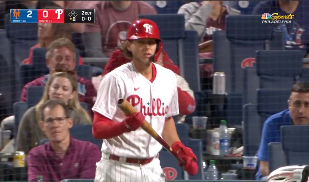Philly Continues To Be The Crown Jewel Of Class, Give Standing Ovation To Alec Bohm After He Said "I Fucking Hate This Place"