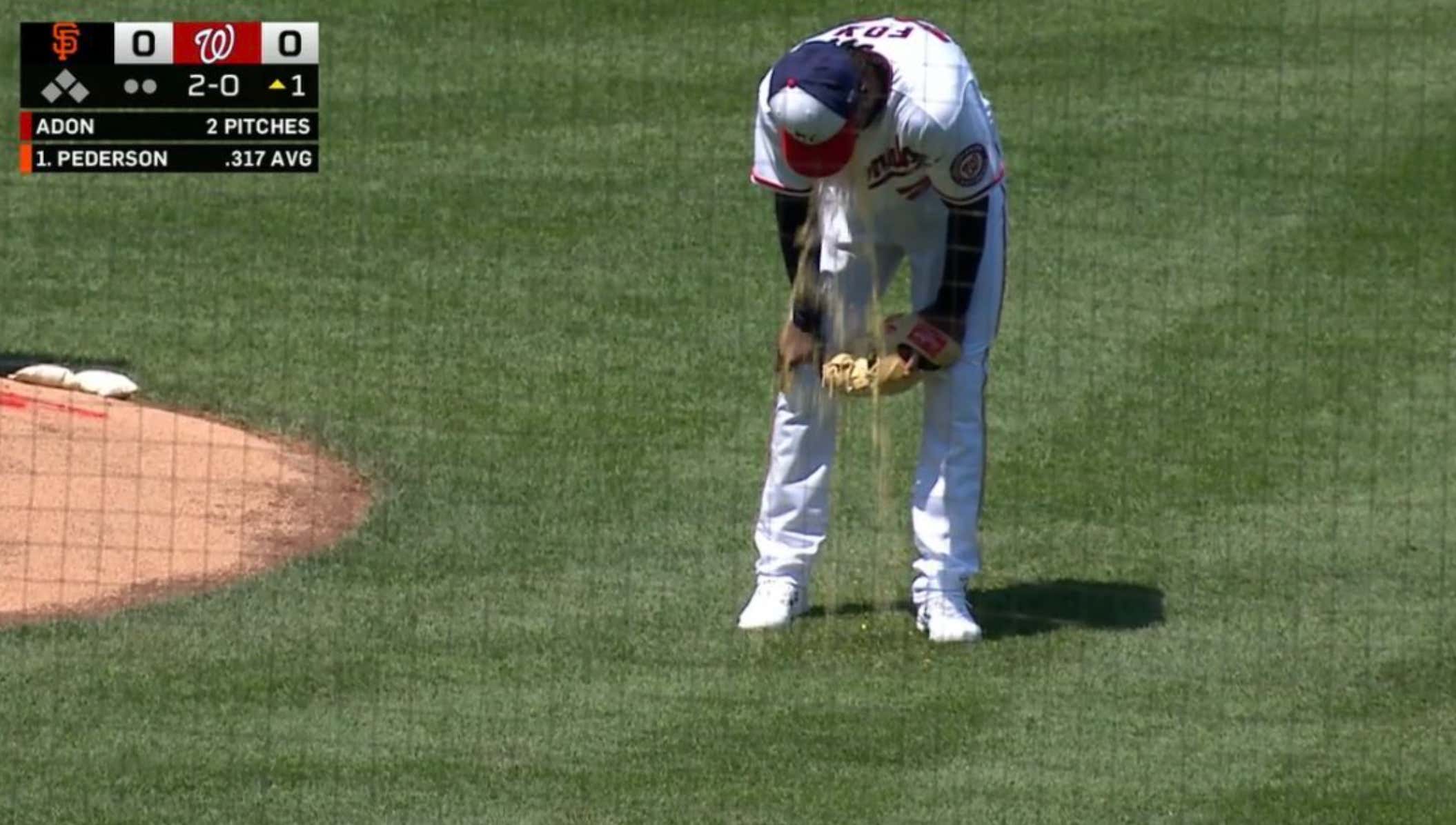 Just Two Pitches Into the Game, Lucius Fox Starts Puking His Brains Out Behind The Mound And Leaves The Game