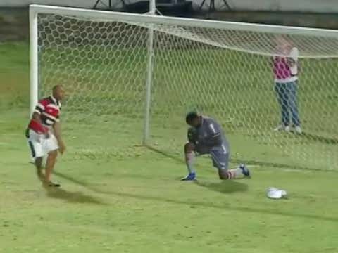 Brazilian Soccer Fan Storms The Field After Match Ends, Attempts To Teach His Team's Goalie How To Defend After Giving Up 2 Goals