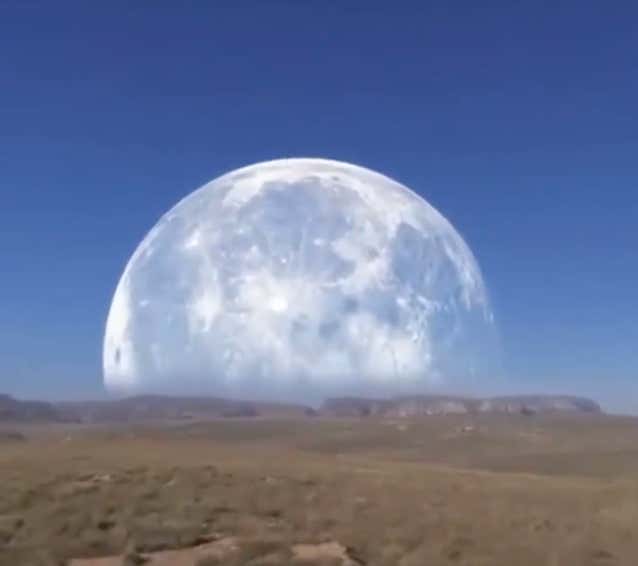 Video: Crazy View Of The Moon From The North Pole