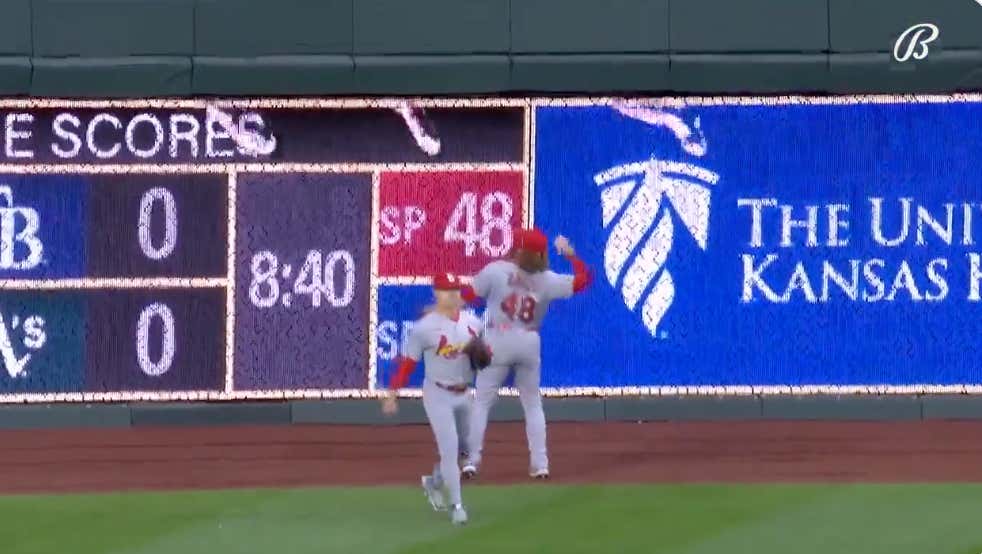 Harrison Bader Pulled An All Time Dickhead Move When He Threw Bobby Witt Jr.'s First Career Home Run Ball Into The Fountains In Kansas City