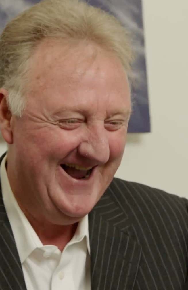 Larry Bird's Reaction To Learning About The New Larry Bird Trophy Is Exactly What I Needed To See Today