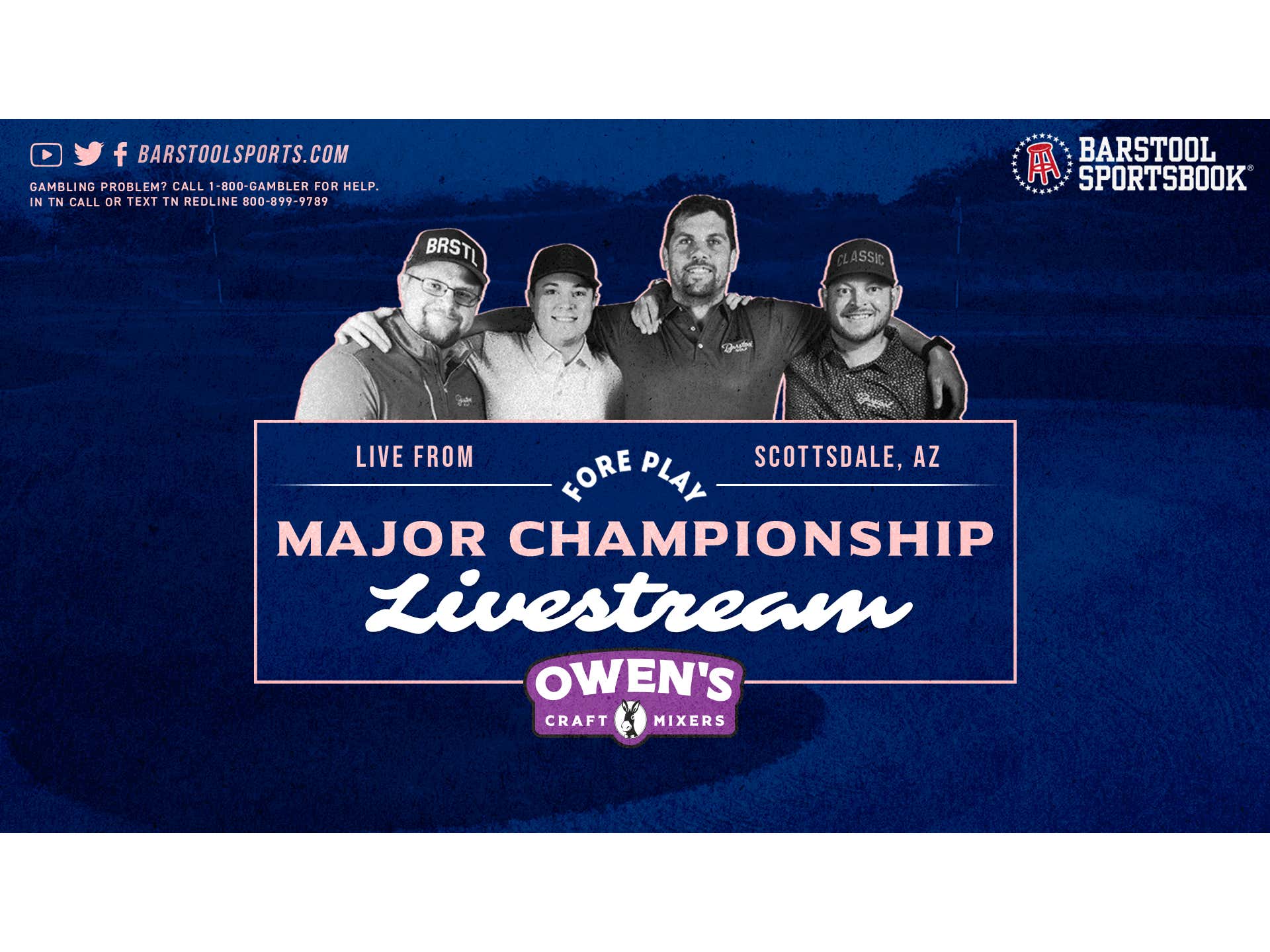 Major Championship Live Stream Presented By owensmixers Barstool Bets