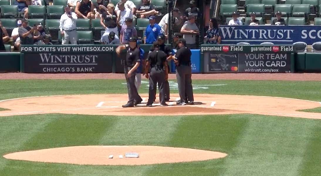Blue Jays Hitting Coach Guillermo Martinez Wasted No Time And Was Ejected Today While Exchanging Lineup Cards With The Umpires