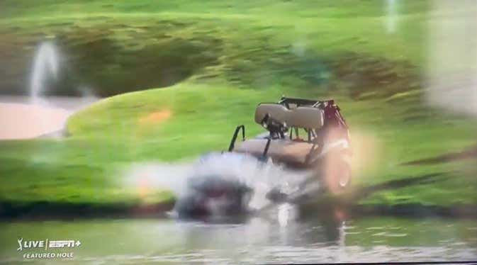 We've Got Ourselves A Runaway Golf Cart At The Travelers Championship!!!!!!