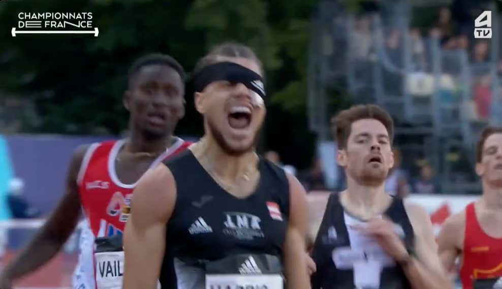 Hockey Tough: French Track Runner Gets Assaulted 20 Minutes Before Race, Proceeds To Win 400m Hurdle Final Despite Coughing Up Blood And Wearing An Eyepatch