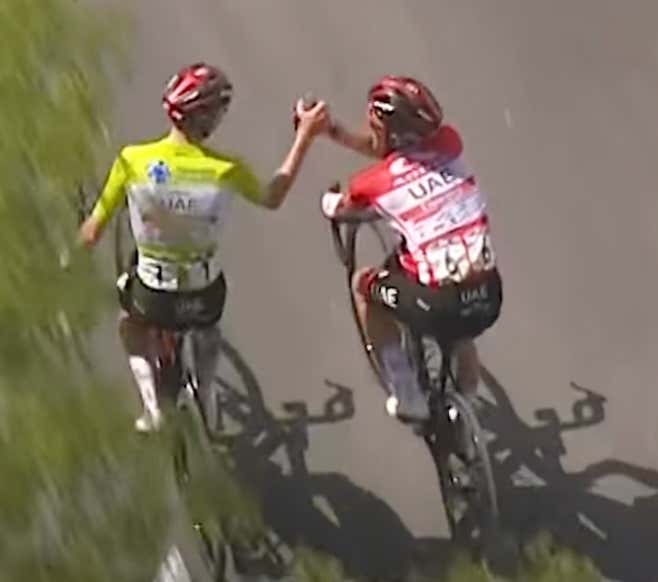 Game Of Inches: Cyclists Play "Rock, Paper, Scissors" To Decide Who Wins Race