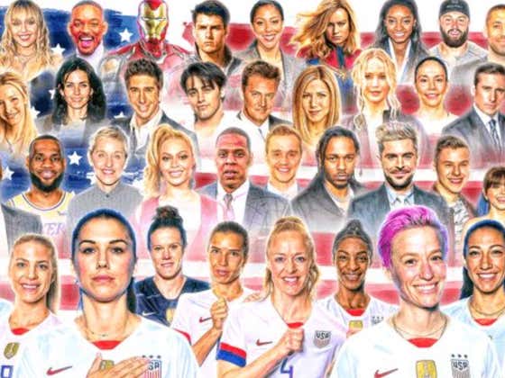 Throwback: Bleacher Report Celebrates The US Women's World Cup Win With ICONIC Image Of American Heroes Like Michael Scott, Kim Kardashian, Iron Man, and The Cast Of "Friends"