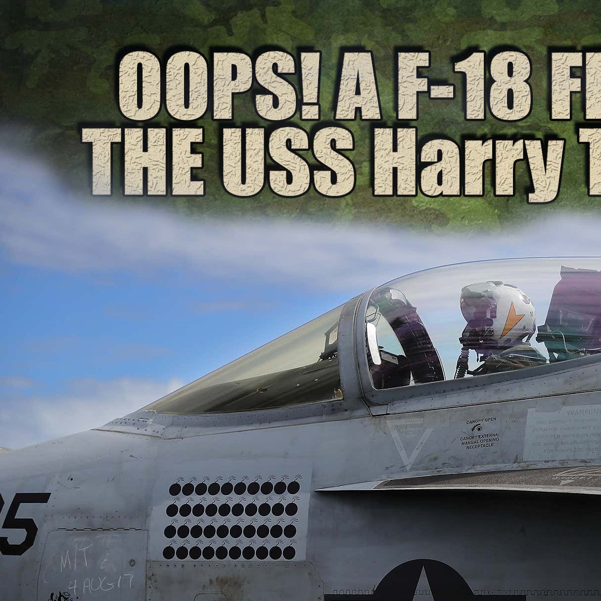 F-18 Thundercat Falls Off of Aircraft Carrier USS Harry Truman episode artwork