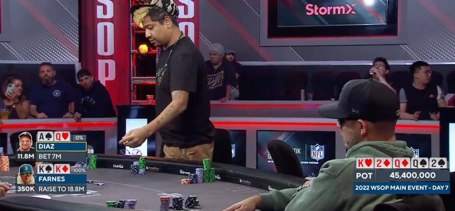 What An Absolutely Unbelievable Fold With 14 Players Left In The Main Event