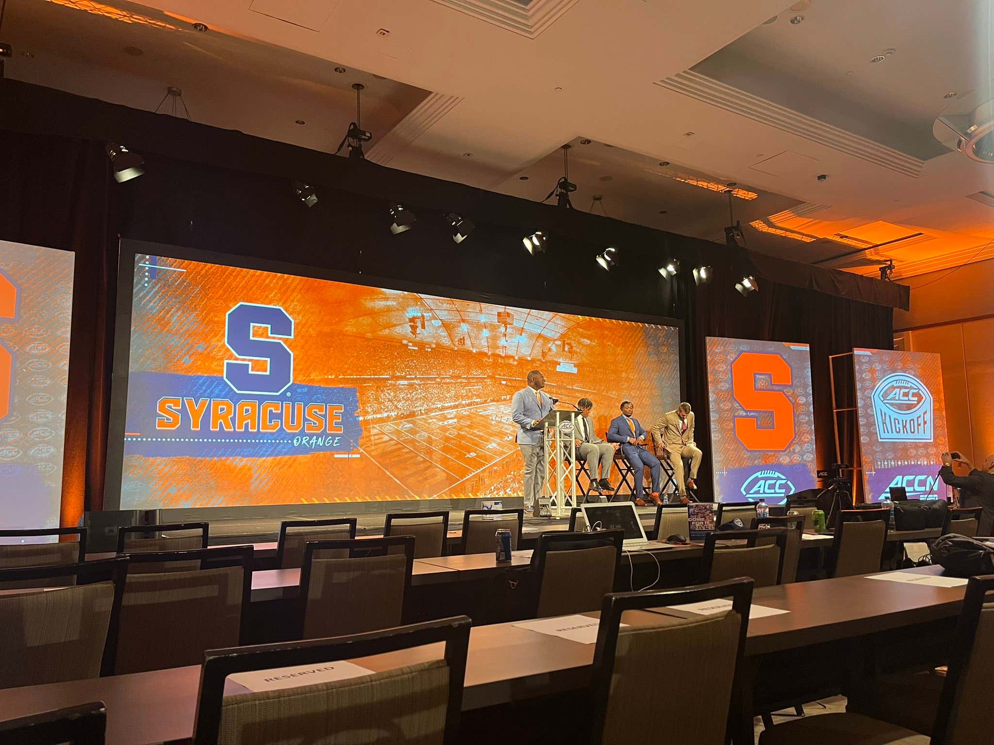 The Scene From Syracuse's ACC Kickoff Presser Is Among the Saddest Things You'll See This Year