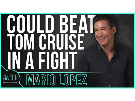 Mario Lopez is Confident That He Could Beat Tom Cruise In a Fight - Answer The Internet