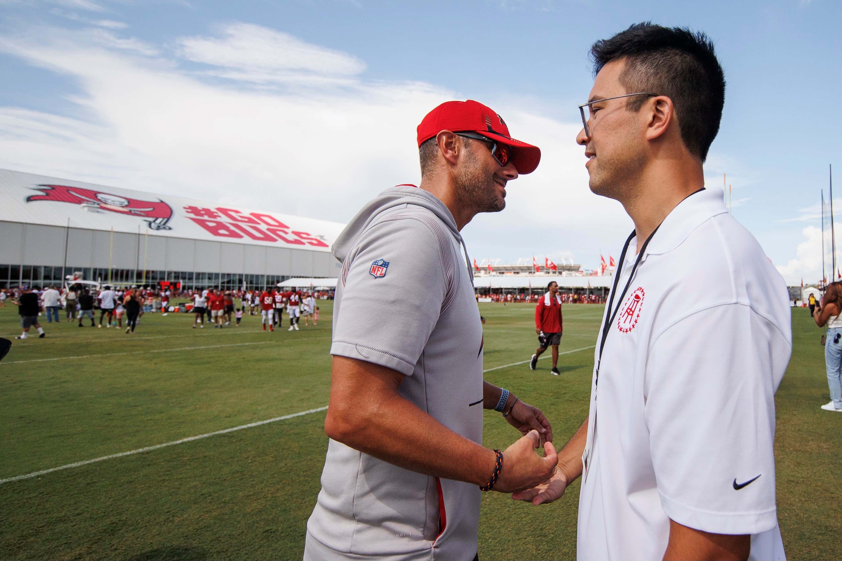 Barstool Sports' Steven Cheah Does GIOVANI BERNARD Gimmick For Tom Brady  