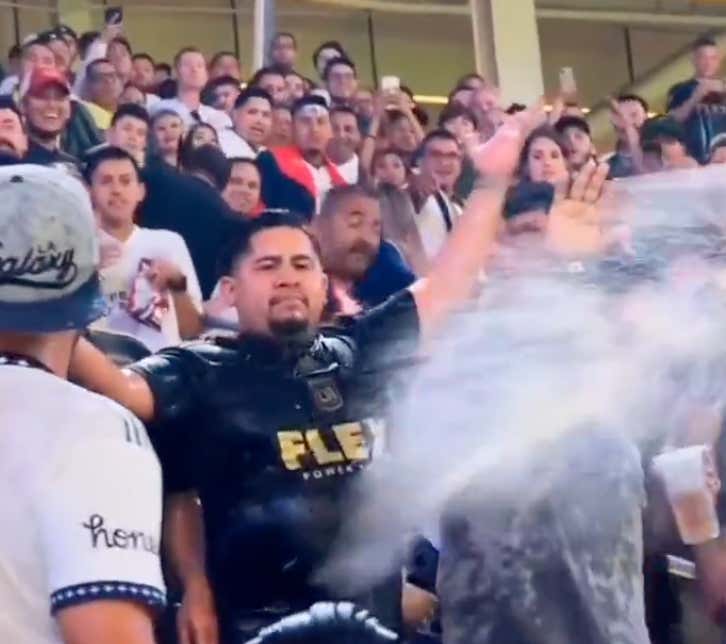 Say Hello To The Asshole: Entire Section Of Fans Launches All Their Beer At One Dude During LA Galaxy Match