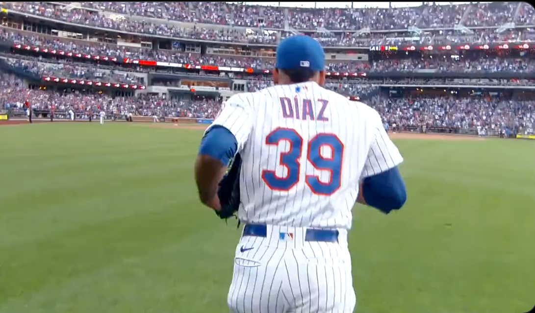Edwin Diaz's Entrance In Yesterday's Game Looked Like It Was Straight Out Of A Movie