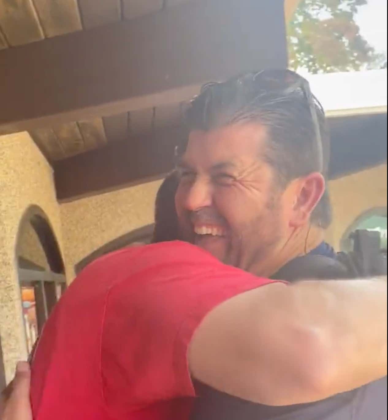 Very Cool: Jason Varitek Surprised A Fan Wearing A Jason Varitek Jersey At An Amusement Park