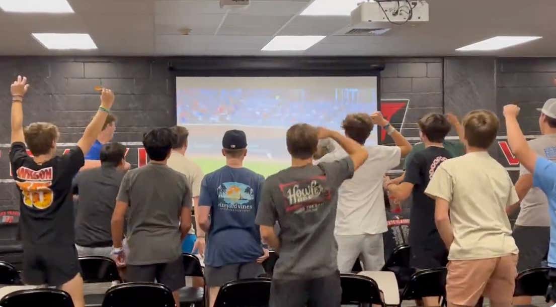 Watching The Kids At Brett Baty's High School Go NUTS After Baty Hit A Home Run In His First Major League At Bat Is Reason Number 951,584 Why Baseball Is The Best