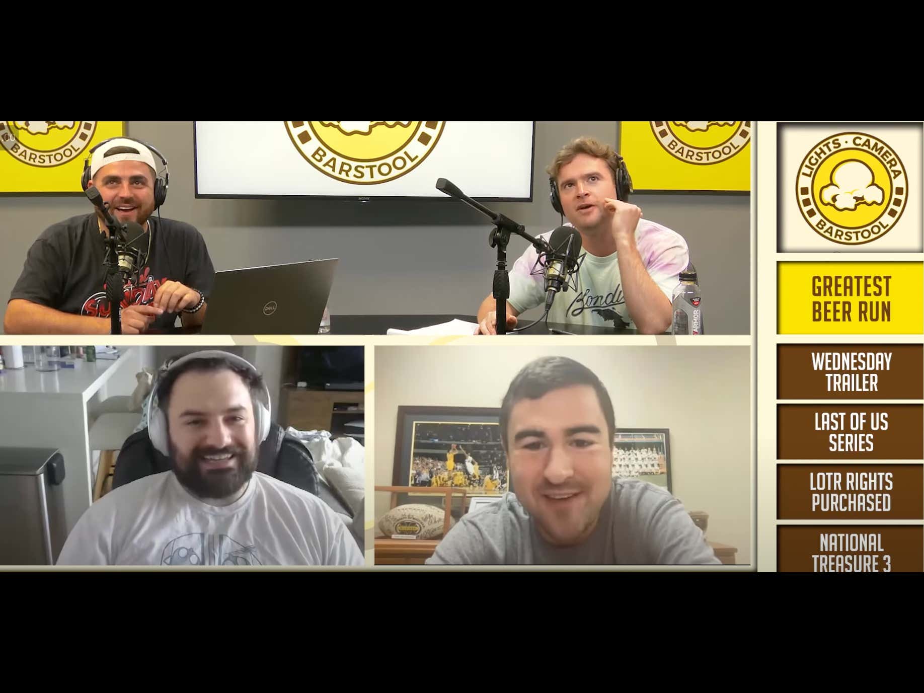 I Was In Rare Form On "Lights, Camera, Barstool" Today Barstool Sports