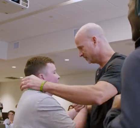 Some Things: Watch Our Guy Andy Kennedy Surprise A Two-Time Cancer Survivor On The First Day Of Class With A Dream Offer