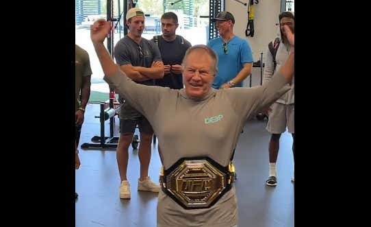 If You Can't Embrace Bill Belichick Posing in a UFC Title Belt, Your Existence is Sad and Pointless and Might as Well Just End Now