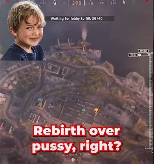 "Rebirth > Pussy" Is The Single Greatest Line I've Ever Heard