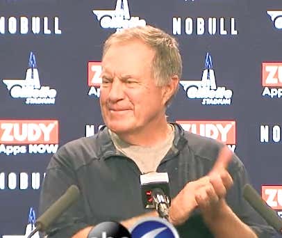 Belichick Shamelessly Fanboying Chris Berman is All of Us