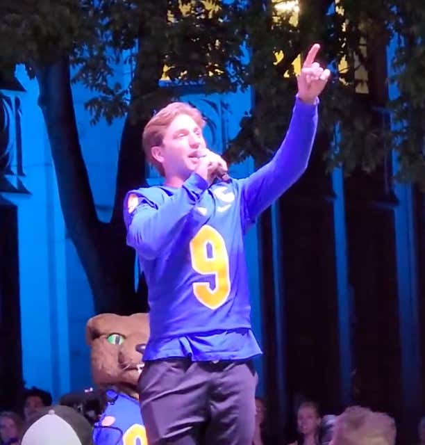 'Fuck West Virginia' - Pitt's QB Kedon Slovis, Delivering A Perfect Quote During A Pep Rally For Tomorrow's Backyard Brawl