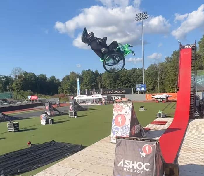 This Wheelchair Double Backflip 360 Might Just Be The Most Rad Trick Ever Landed