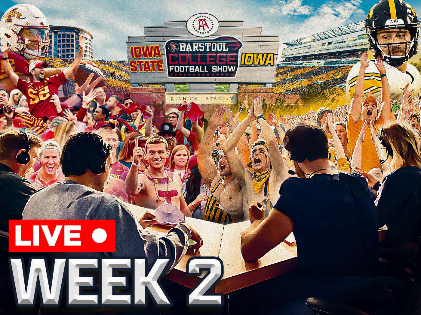 Barstool College Football Show Week 2 LIVE from Iowa City, Iowa