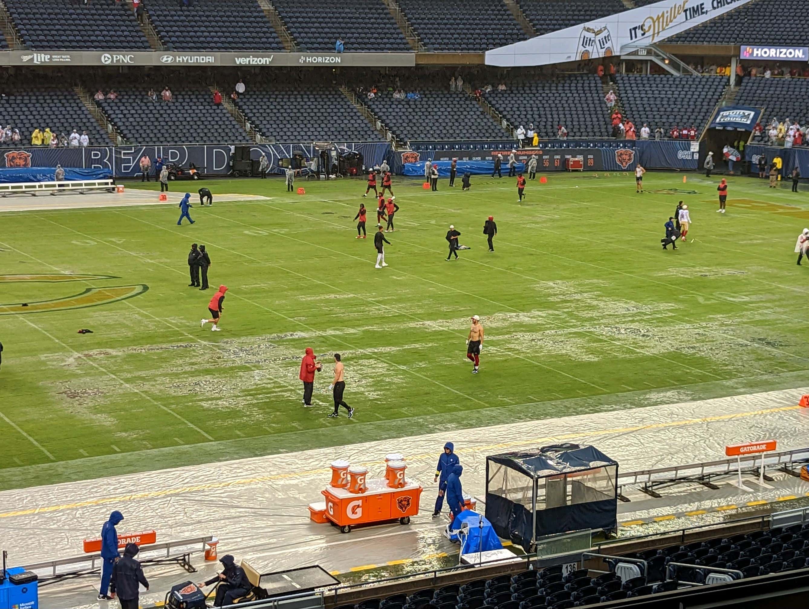 UPDATE - The Actual Field At Soldier Field May Not Make It Through Today’s Game. (We’ve Got Squiggly Sidelines Now Too)