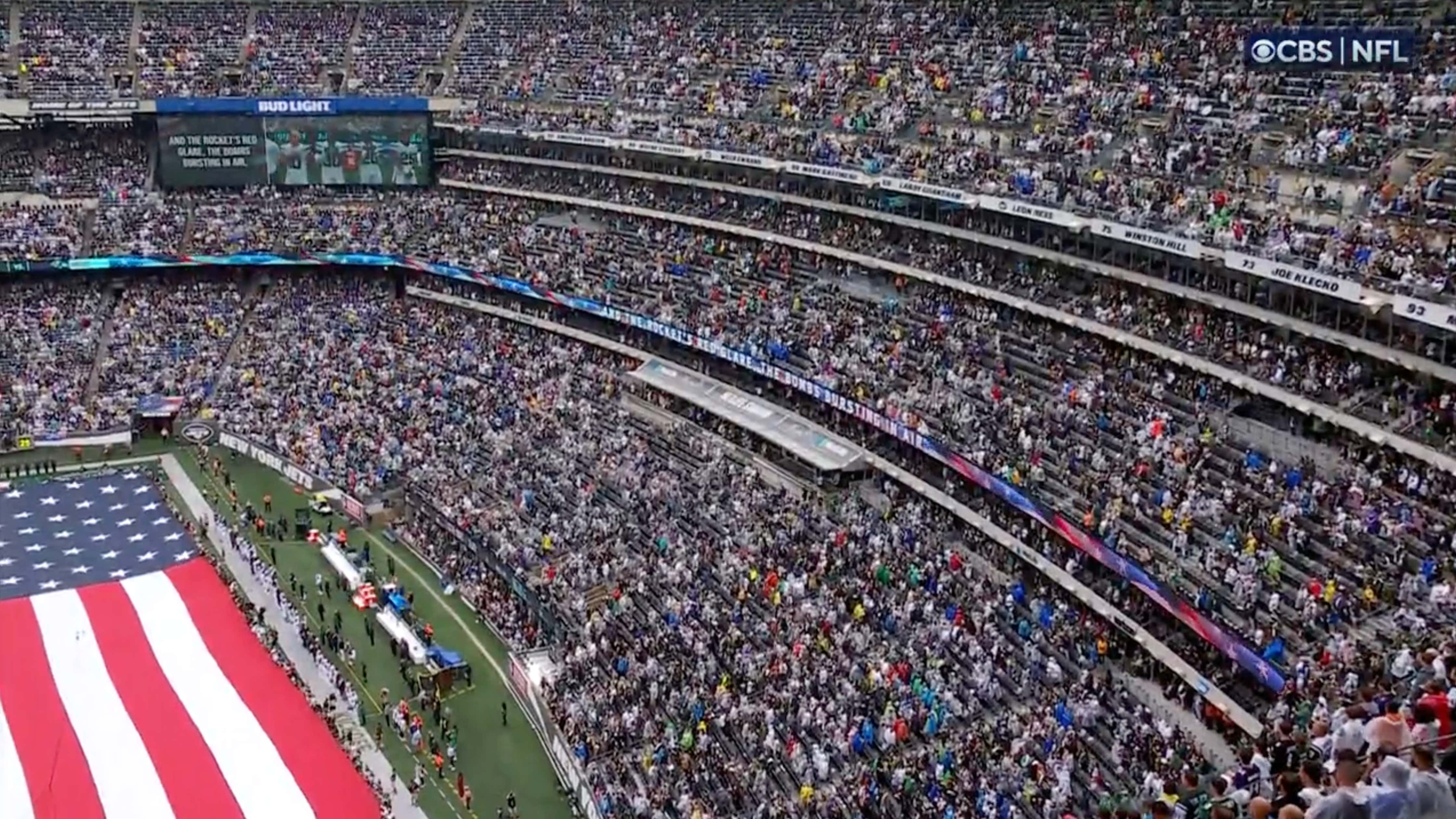 All Of MetLife Stadium Singing The National Anthem Before Today's Jets Game Gave My Goosebumps Goosebumps