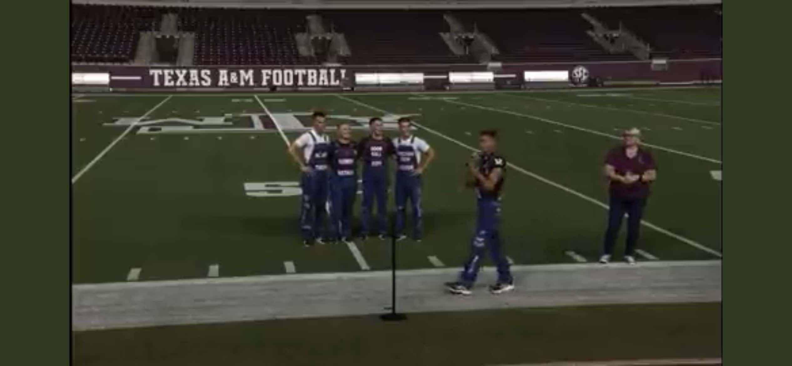 The Appalachian State Upset Got Even Better After Video Leaked Of The Smuggest Asshole A&M Student Leading A Pep Rally Dogging The Mountaineers