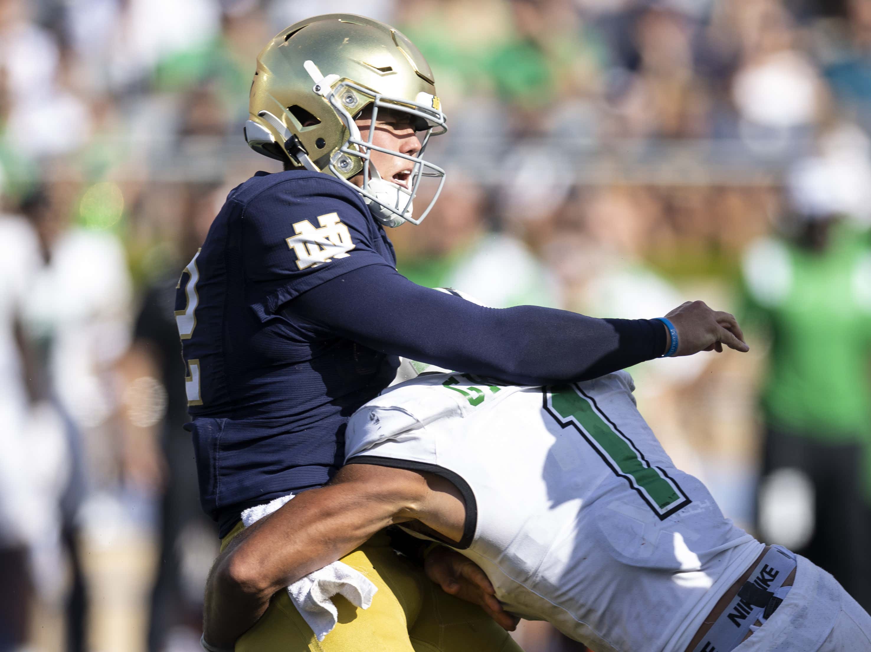 Hits Just Keep On Coming For Notre Dame: QB1 Tyler Buchner Needs
