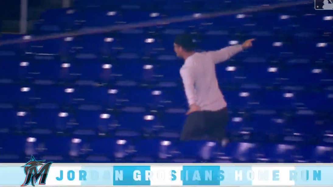 Jordan Groshans Hit His First MLB Homer And His Brother Celebrates It In The Perfect Way - Sprinting Around The Ballpark Going Nuts