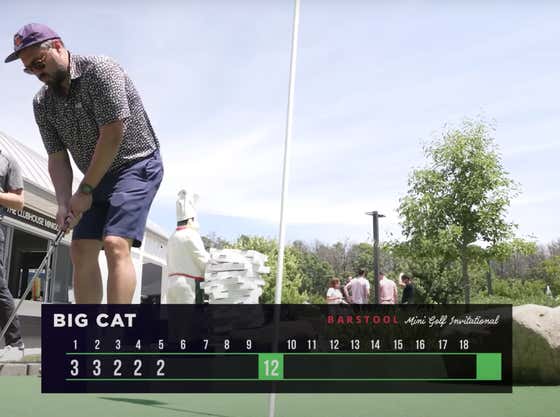 Big Cat Leads The Barstool Mini Golf Invitational After Historic First Round, Shoots 11-Under Par