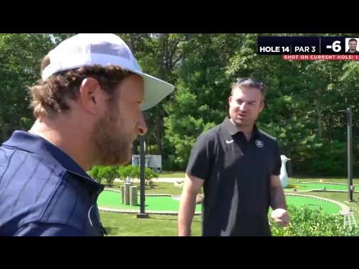 Dominating Minigolf While Dave Portnoy Plays Mind Games In Your Group Ain't The Easiest Life